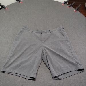 George Men’s Size 40 Flat Front Chino Shorts Dark Gray Casual Summer Everyday